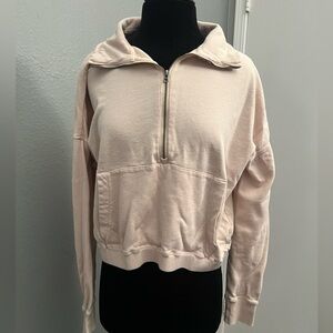 Vuori sunny side Cream Half-Zip Pullover